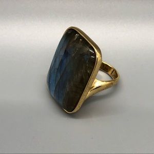 Labradorite statement ring